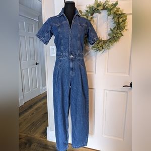 SOLD Free People Denim Jumpsuit  ( new without tags)